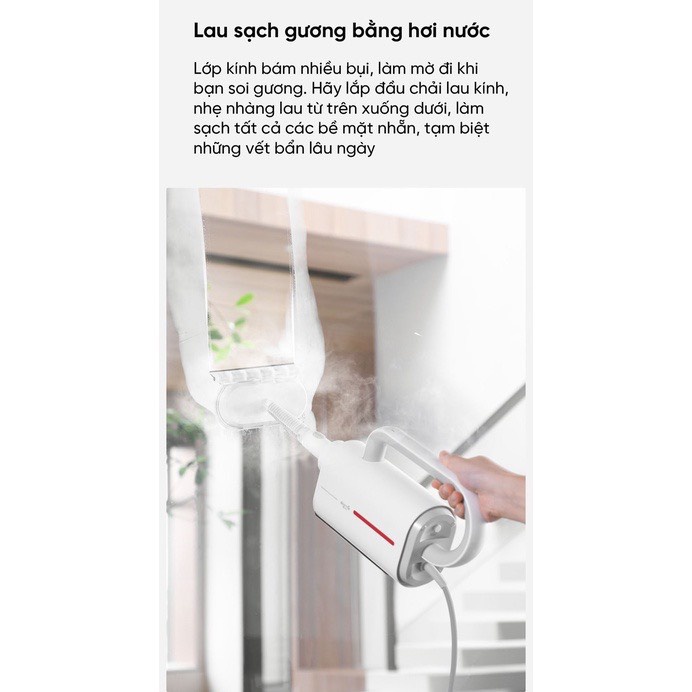Máy Lau Nhà, Vệ Sinh Bằng Hơi Nước Nóng Mijia DEERMA ZQ600- Dễ dàng và an toàn khi sử dụng, diệt khuẩn, đánh bay vết bẩn