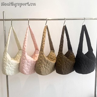 Túi tote Đeo Vai Nhồi Bông Họa Tiết Hoa Thời Trang Cho Nữ