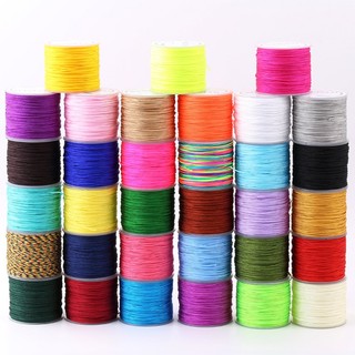 Cuộn chỉ thêu màu đỏ 0.8mm số 72 dài 20m dùng làm vòng đeo tay / dây chuyền