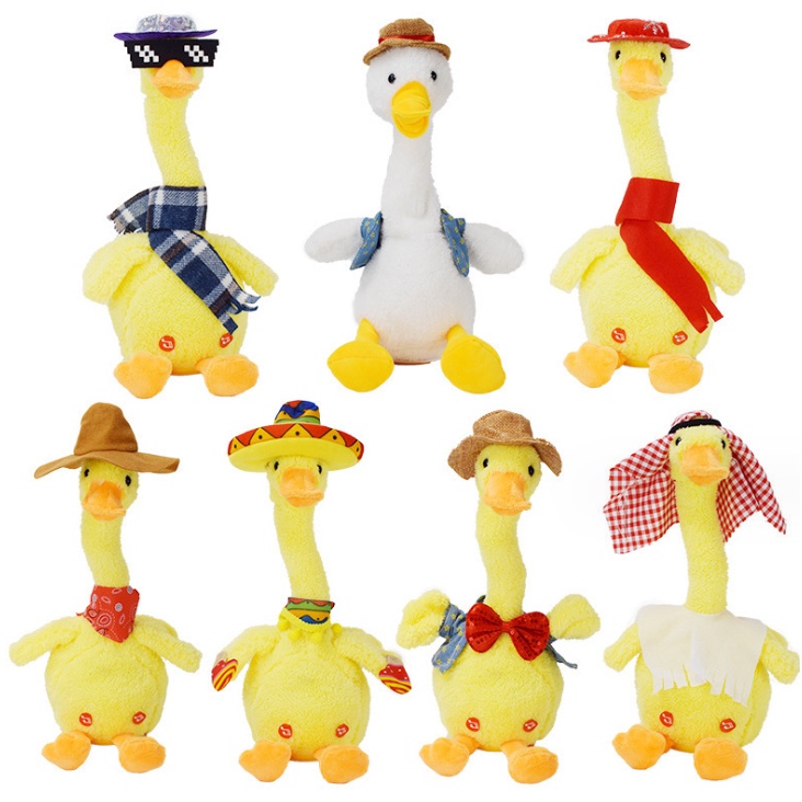 Đồ chơi chú Vịt nhại tiếng sạc điện có nhạc và đèn cho bé