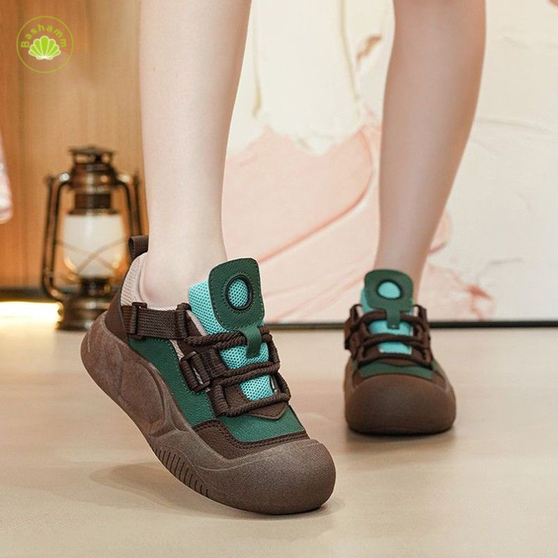 Bashamm Giày Thể Thao mary jane Đế Mềm Siêu Nhẹ Thời Trang Mùa Thu 2023 Cho Nữ