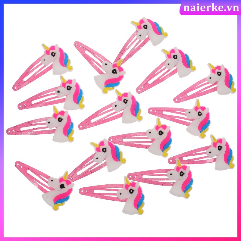 Set 30 Kẹp Tóc Hình Kỳ Lân Sáng Tạo Cho Bé