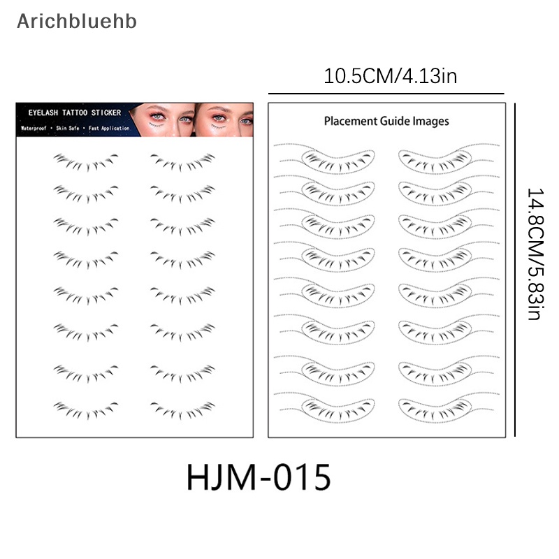 1 Tờ Hình Xăm Dán Mi Dưới Tạm Thời Tự Nhiên Giống Thật arichbluehb >