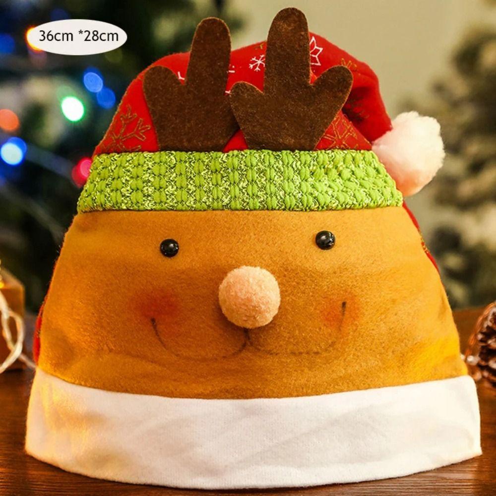 Shanhai Nón Giáng Sinh Tự Làm Hình Ông Già Noel Tuần Lộc Chim Cánh Cụt Hoạt Hình Cho Trẻ Em