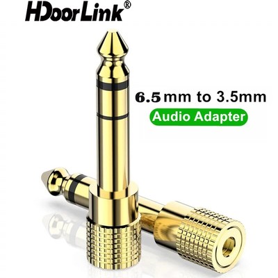 Hdoorlink Giắc Cắm Chuyển Đổi Từ 6.5mm 1 / 4 "male Sang 3.5mm 1 / 8" female Cho Micro