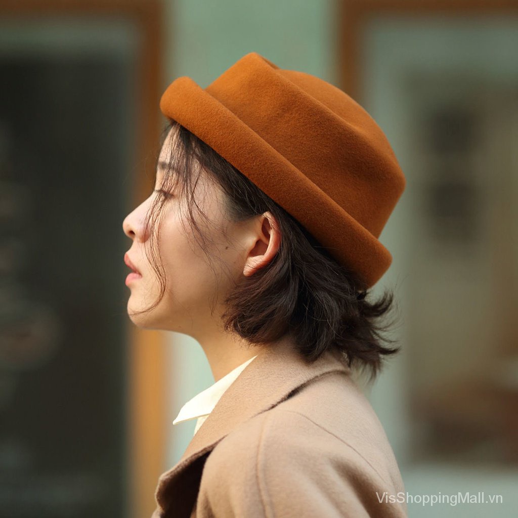 Mới Mũ Len Thời Trang Thu Đông Phong Cách retro Nhật Bản Dành Cho Nữ