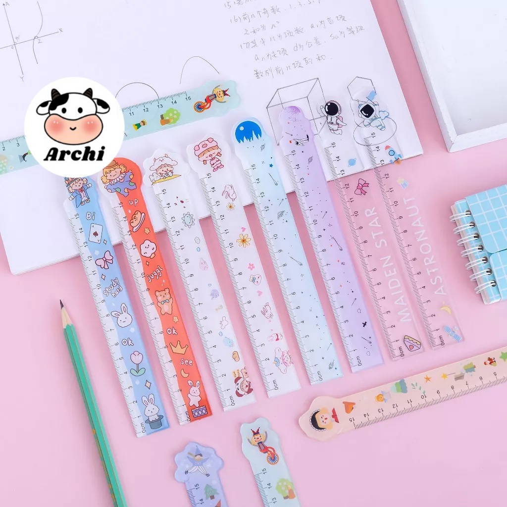 Thước Kẻ Hình Hoạt Hình Đặc Biệt 15cm .