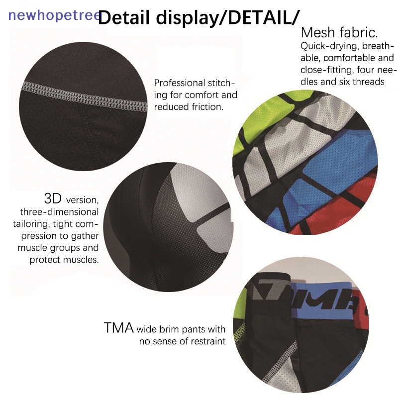 Novn Quần ngắn đi xe đạp Ôm Dáng Co Giãn Tốt Nhanh Khô Thoáng Khí Cho Nam