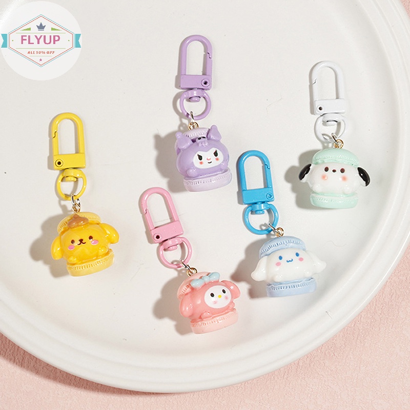 Flyup Móc Chìa Khóa Hình Chú Chó Hoạt Hình Bằng Ngọc Bích Dễ Thương Sáng Tạo Dùng Làm Quà Tặng / Lễ Tình Nhân vn