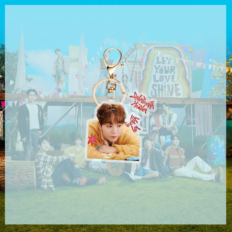 Móc Chìa Khóa Bằng Nhựa acrylic Hình Nhóm Nhạc seventeen Jonghan joshua jun hoshi the8
