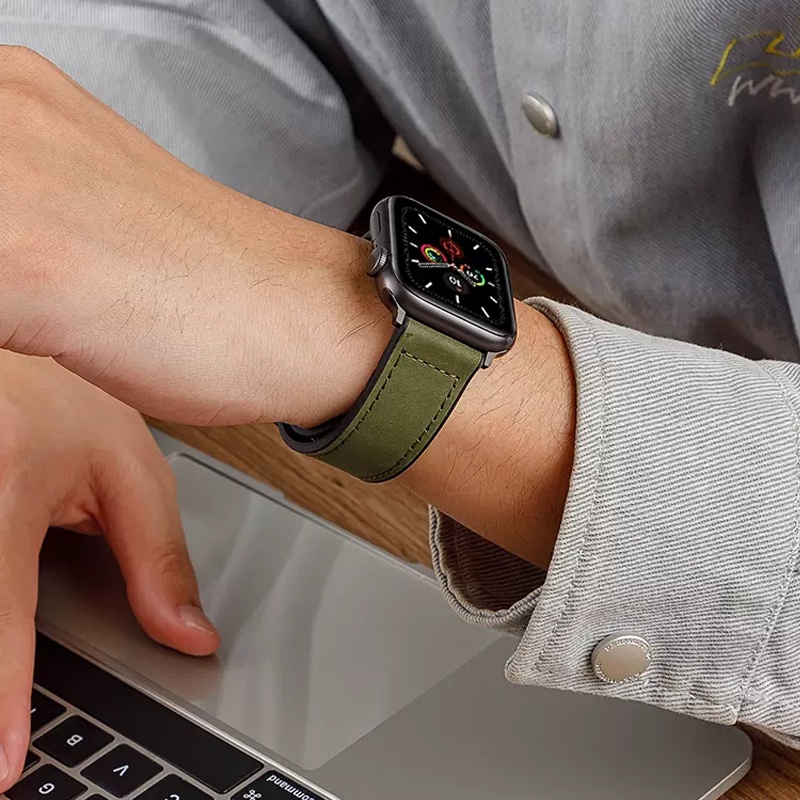 Da Dây Đeo Silicon Từ Tính Thay Thế Chuyên Dụng Cho iwatch series 9 8 7 se 6 5 4 3 ultra apple watch 40mm 44mm 41mm 45mm 49mm