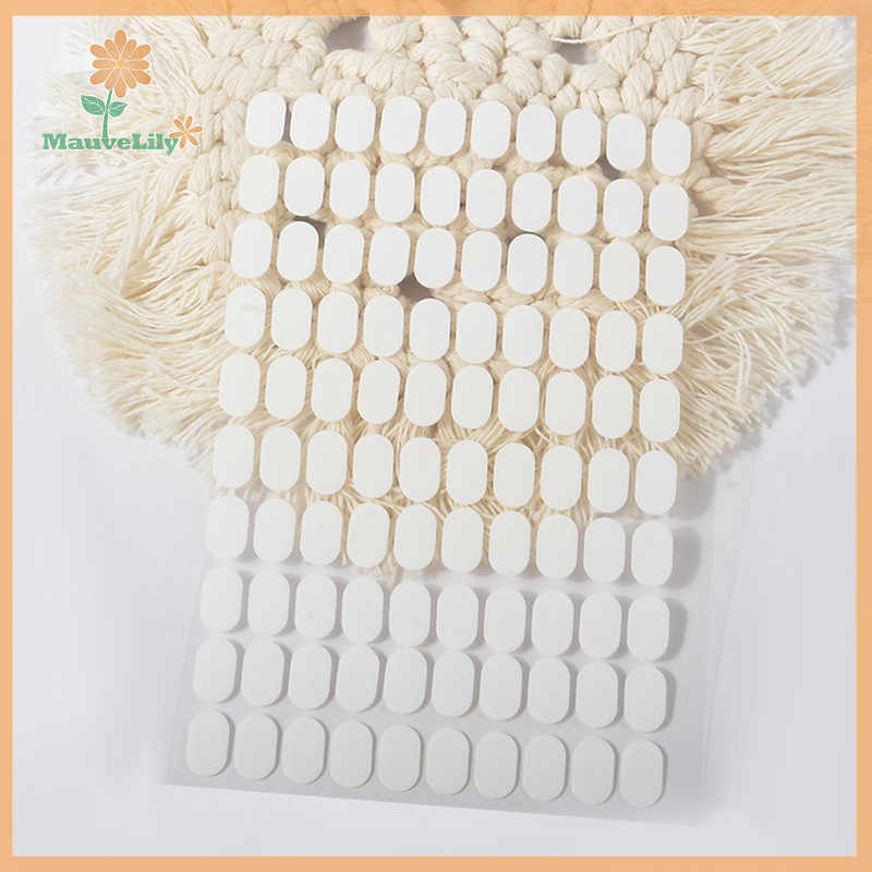 Set 100 Băng Keo Hai Mặt Bằng acrylic Trong Suốt Dùng Trưng Bày Móng Nghệ Thuật