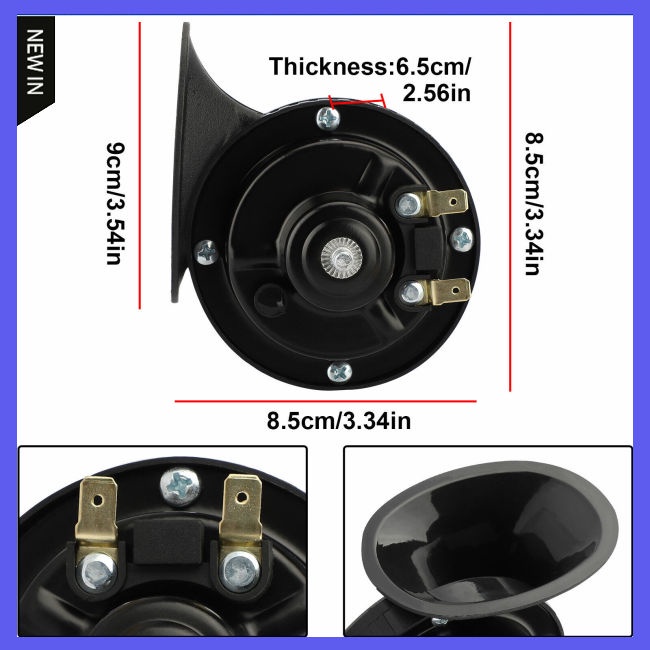 Bộ 2 Kèn Hơi Siêu Lớn 300db 12v Không Thấm Nước Cho Xe Hơi / Xe Tải / Tàu Thuyền
