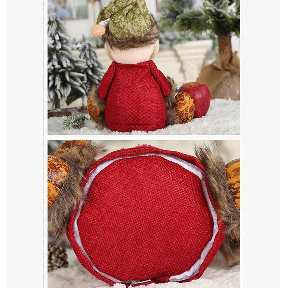 Túi Vải Đựng Quà Giáng Sinh Hình Ông Già Noel / Tuần Lộc / Người Tuyết h1x8