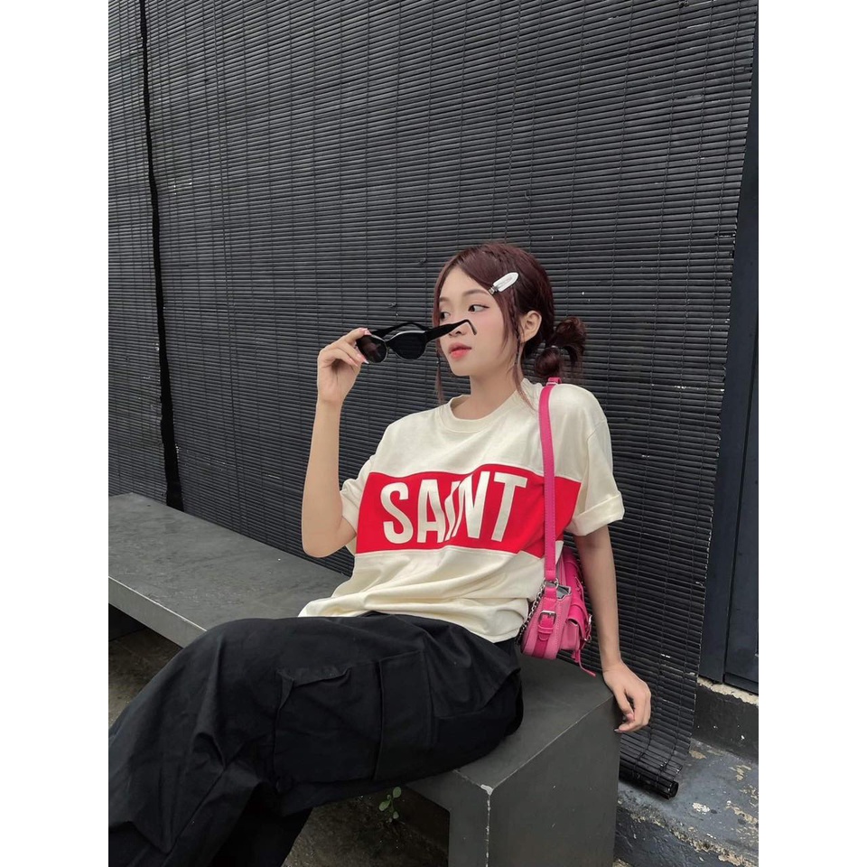 T Shirt Unisex S.Laurent NaM Nữ Cao Cấp