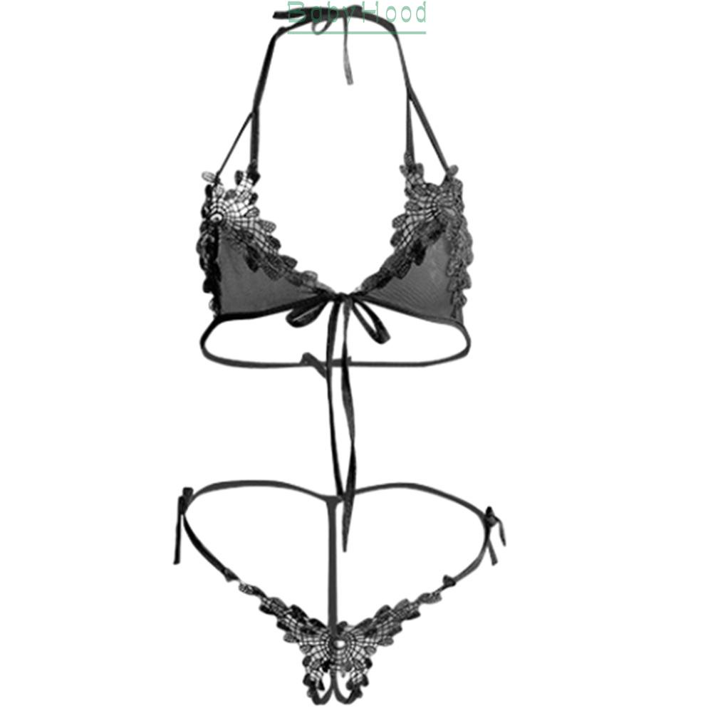 Underwear G-string Thong Lace Mesh Bra Set Lingerie Swimsuit Women Lace Sexy#BBHOOD