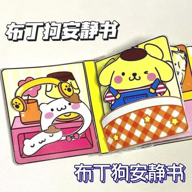 Sanrio Đồ Chơi Cuốn Sách Hình kuromi cinnamoroll melody Thủ Công diy Giúp Trẻ Phát Triển Trí Tuệ