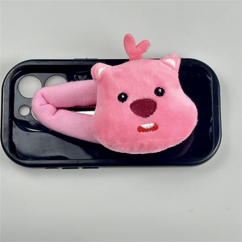 Kawaii Dây Buộc Tóc bb Hình Búp Bê Nhồi Bông Màu Hồng Dễ Thương Làm Quà Tặng Cho Bé Gái