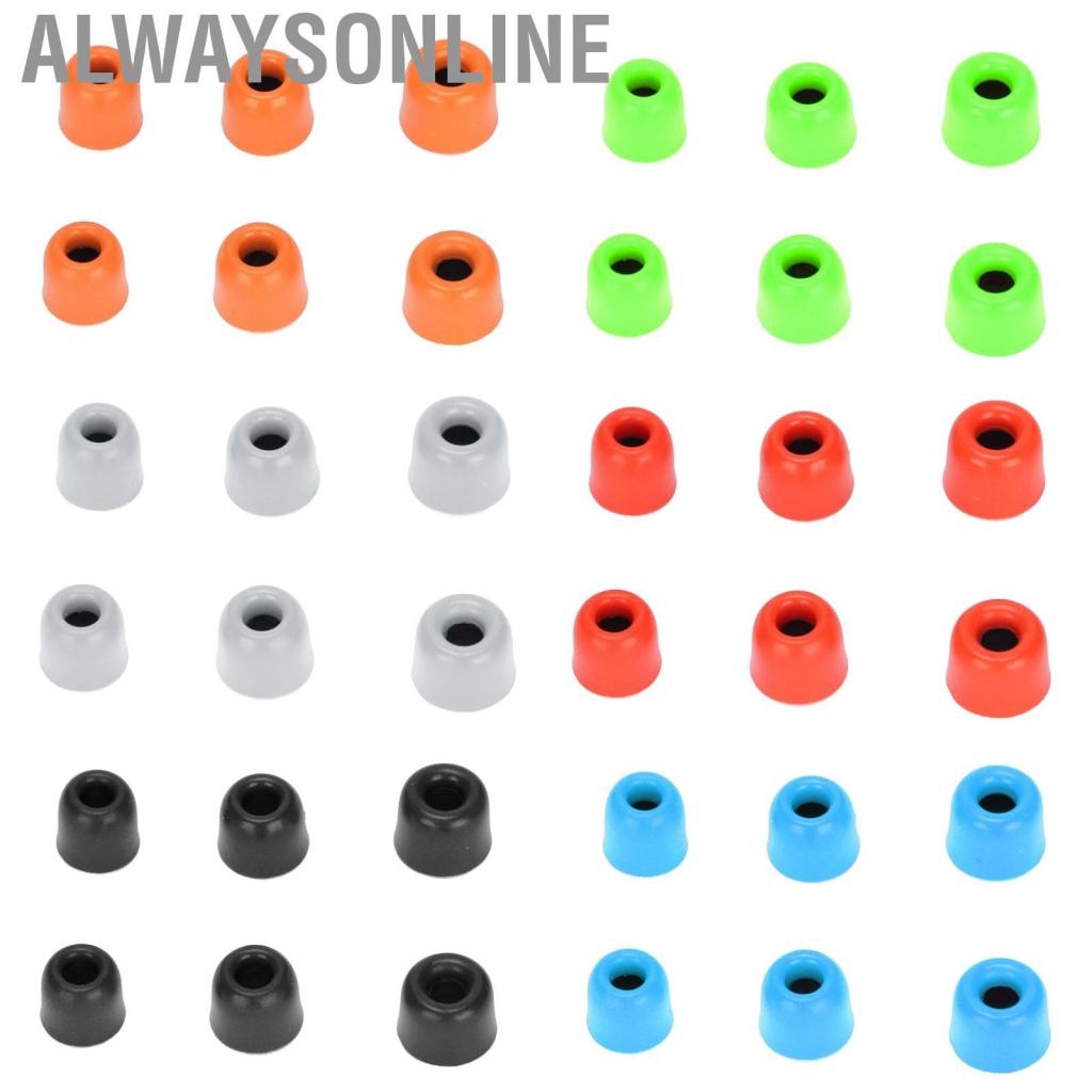 Alwaysonline Replacement Eartips  Reusable  Tips Memory Foam for 4.3mm‑6.0 Mm Earphones