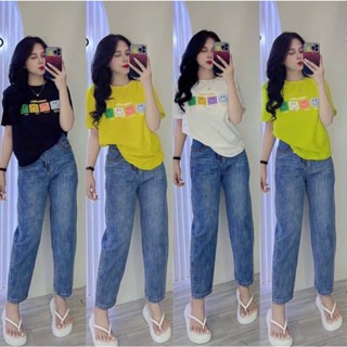 Áo Thun Thái Form Vừa, Co Giãn, Mền Mịn Thoáng Mát in icon Cười