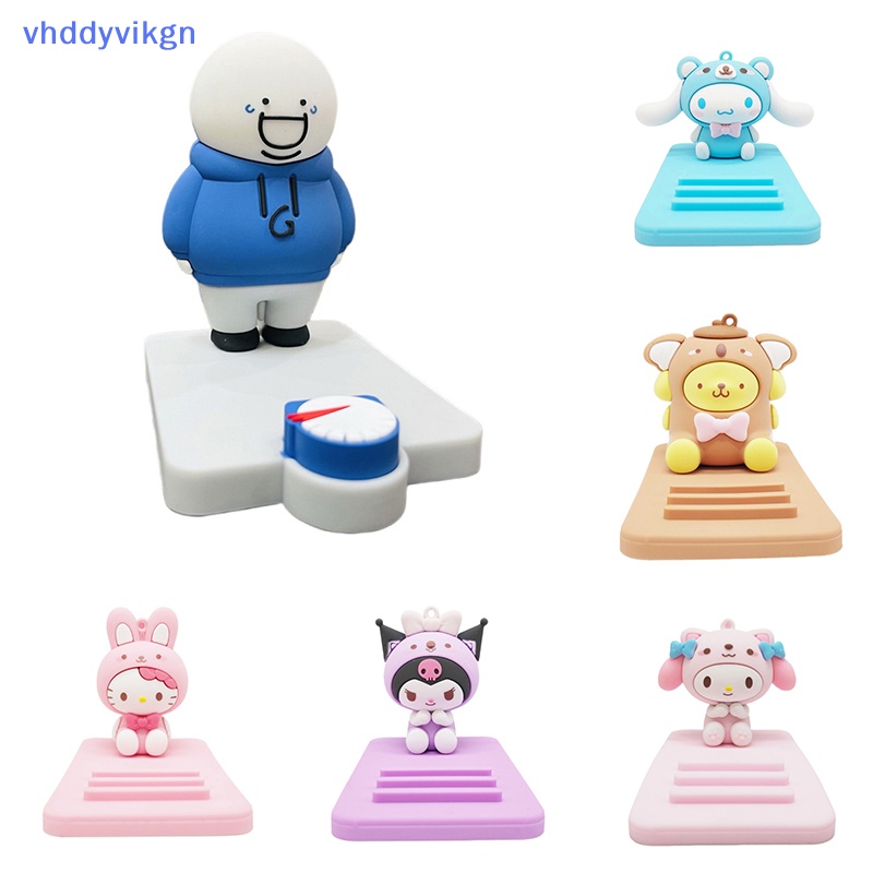Vhdd sanrio anime hello kitty Giá Đỡ Điện Thoại Để Bàn Trang Trí Nội Thất Mô Hình kawaii kuromi cinnamoroll melody purin Màu Xanh Dương vn