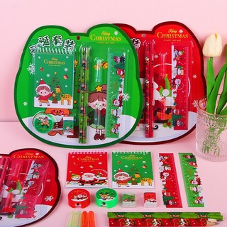 Bộ đồ dùng học tập giáng sinh 8 món , bộ quà tặng noel