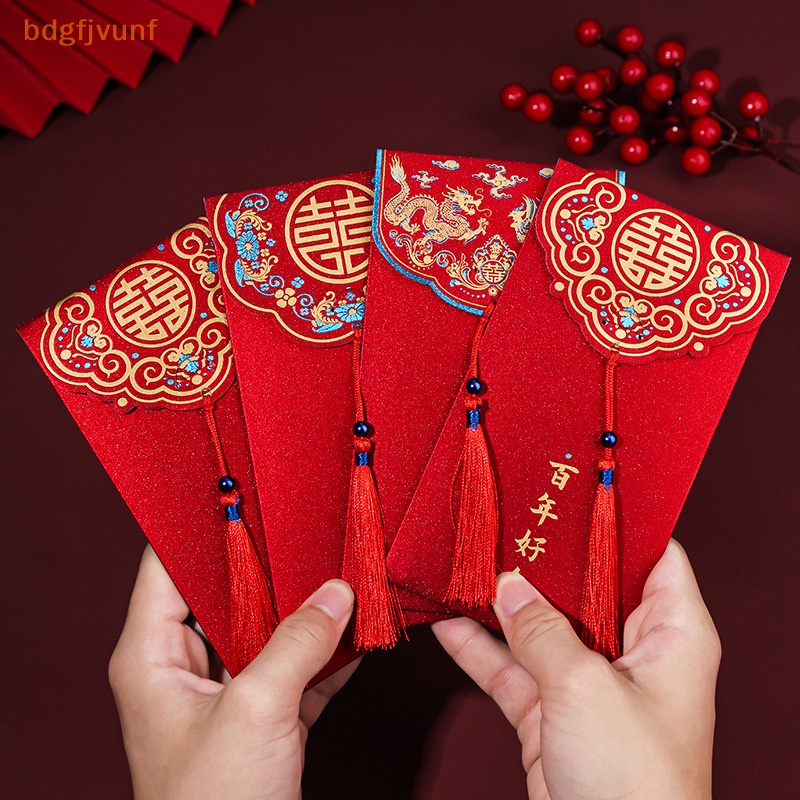 Bdgf Set 10 Bao Lì Xì Đỏ Phong Cách Trung Hoa Truyền Thống Dành Cho Đám Cưới