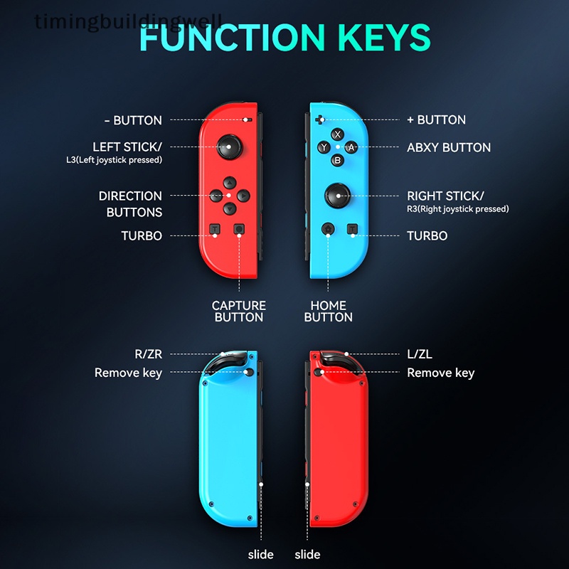 Twvn Tay Cầm Điều Khiển Chơi Game Cho switch rgb light wake-up Trái Phải