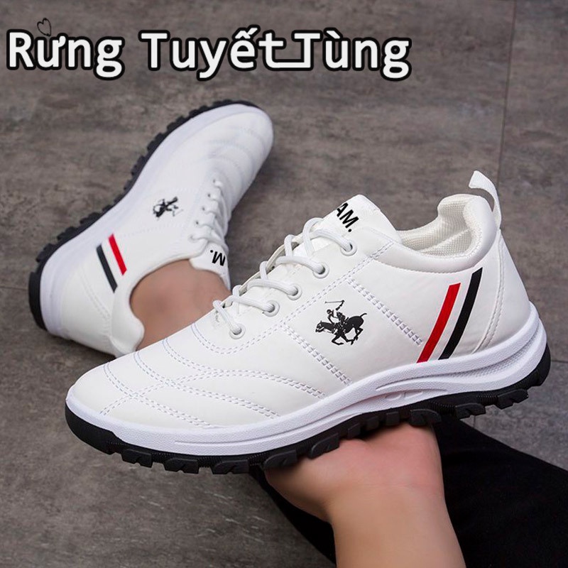 SHANMUSENLIN☘Thời trang nam mới Giày thể thao đế mềm Giày bình thường nam Giày nam