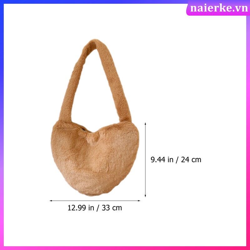 Túi Đeo Chéo Hình Trái Tim Xinh Xắn Cho Nữ