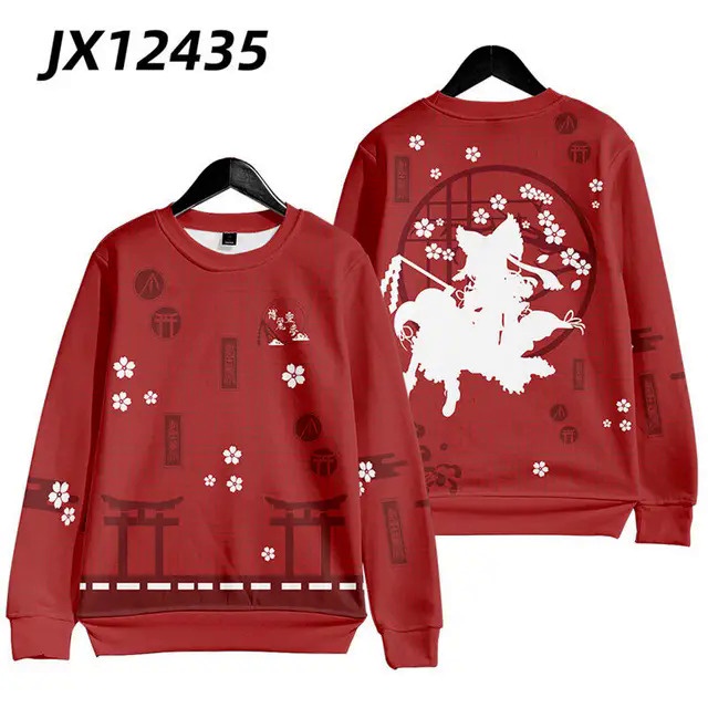 Áo Khoác hoodie Có Khóa Kéo In Họa Tiết anime touhou project 3d Phong Cách harajuku Cho Nam Và Nữ
