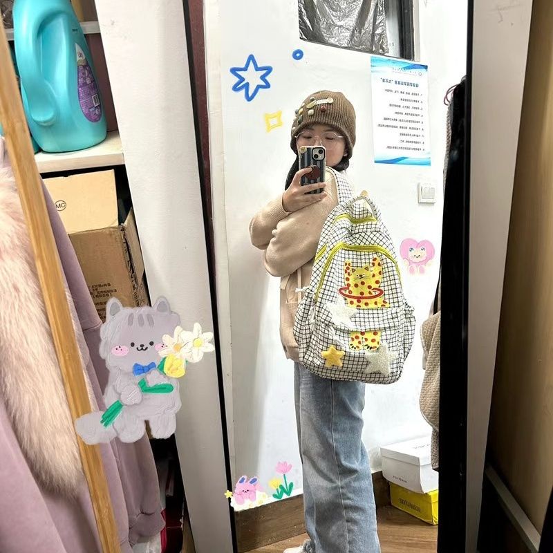 Trong kho Ba lô Cartoon Star Ba lô sinh viên sức chứa lớn