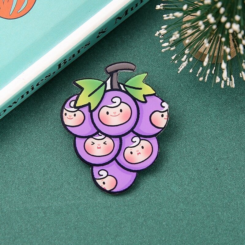 Trâm Cài Áo Hình Trái Cây Xinh Xắn Cho Nữ