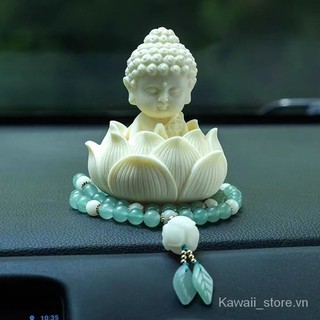 Hàng Mới Về Mới Tượng Phật Ngồi Xe Hơi Hình Hoa Sen Phong Cách Trung Hoa 
