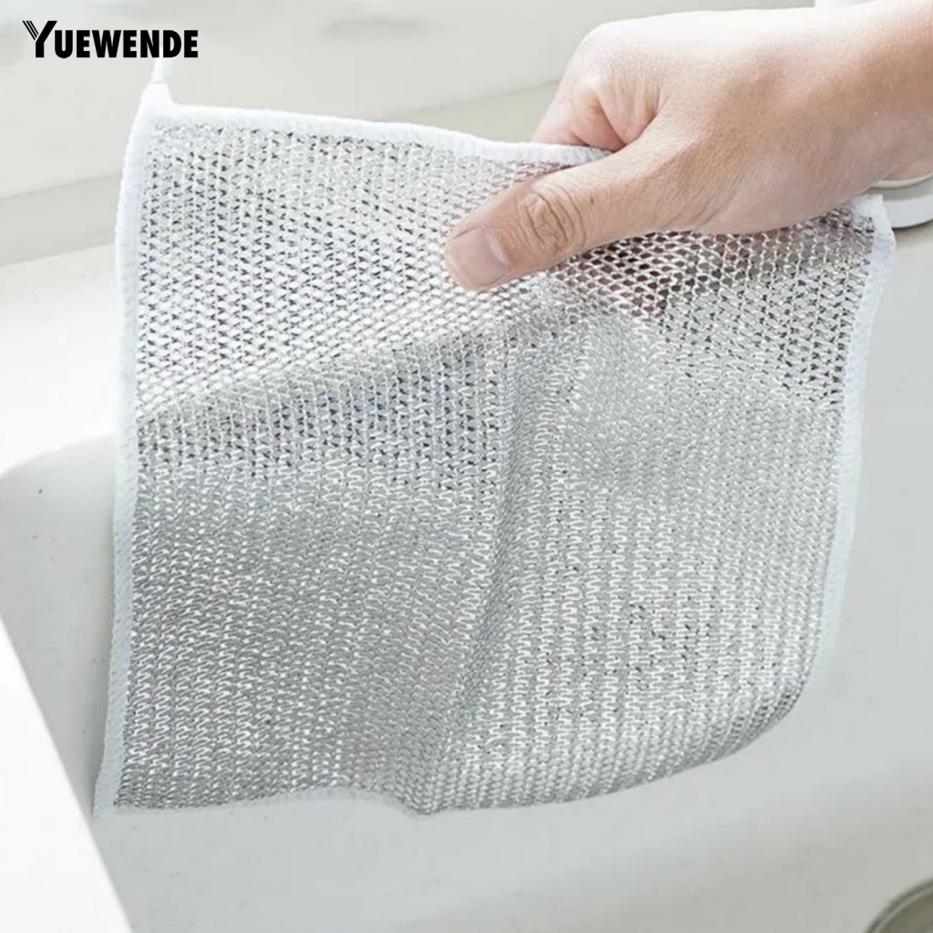 Ym.b Set 10 Khăn Lau Chén Dĩa Không Xơ Vải Khô Và Ướt Đa Năng Có Thể Tái Sử Dụng Cho Nhà Bếp Kiểu Tây Ban Nha