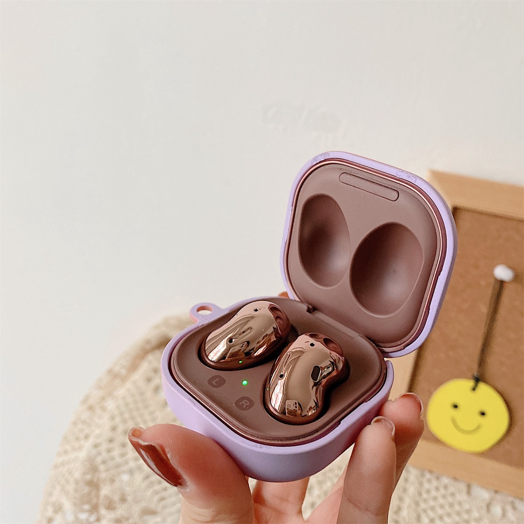 Vỏ Bảo Vệ Hộp Sạc Tai Nghe bluetooth Không Dây Samsung Galaxy Buds-2-Live-Pro-FE Màu gradient Thời Trang