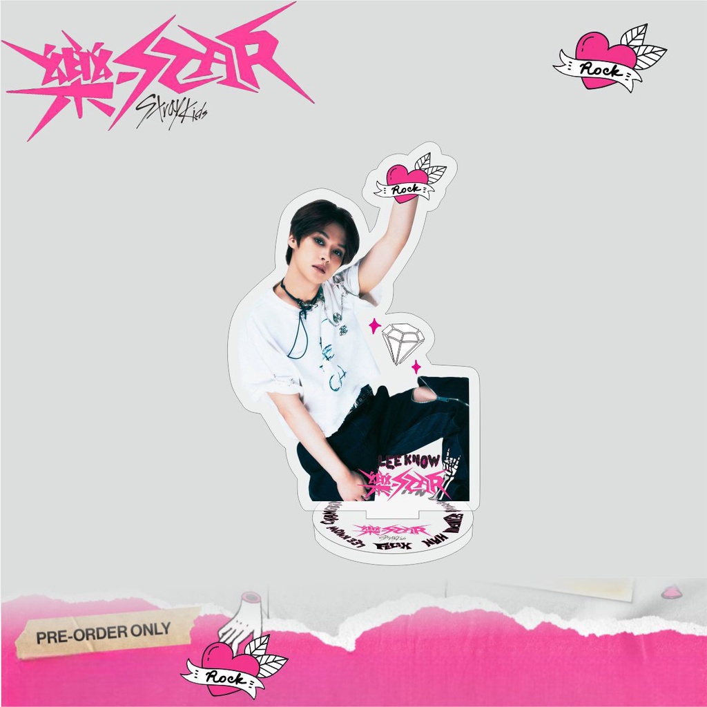 Album Mới kpop stray kids album  Mới Hai Mặt acrylic Trang Trí Bàn Làm Việc