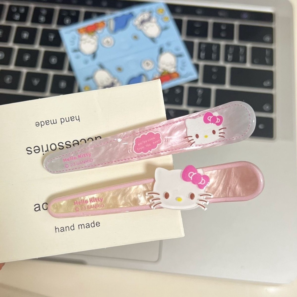 Kẹp Tóc Hình Mèo kitty Dễ Thương Phong Cách Nhật Bản