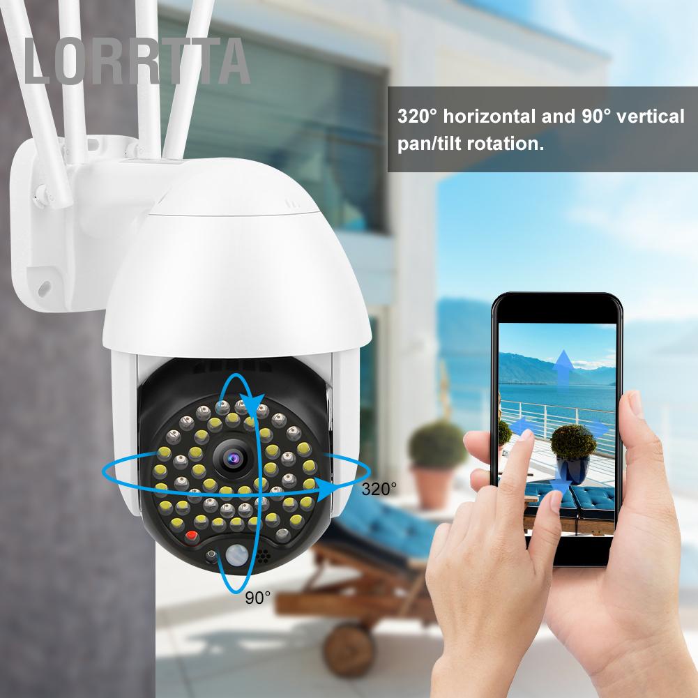 Lorrtta 1080P 50 Đèn Wifi PTZ Camera IP66 Màu Tầm Nhìn Ban Đêm Theo Dõ