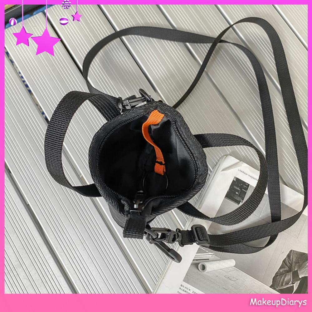 ★ Đồ Trang Điểm Trang Điểm ★ Túi Xách nylon Màu Sắc Trơn Thân Thiện Với Môi Trường Phong Cách retro unisex