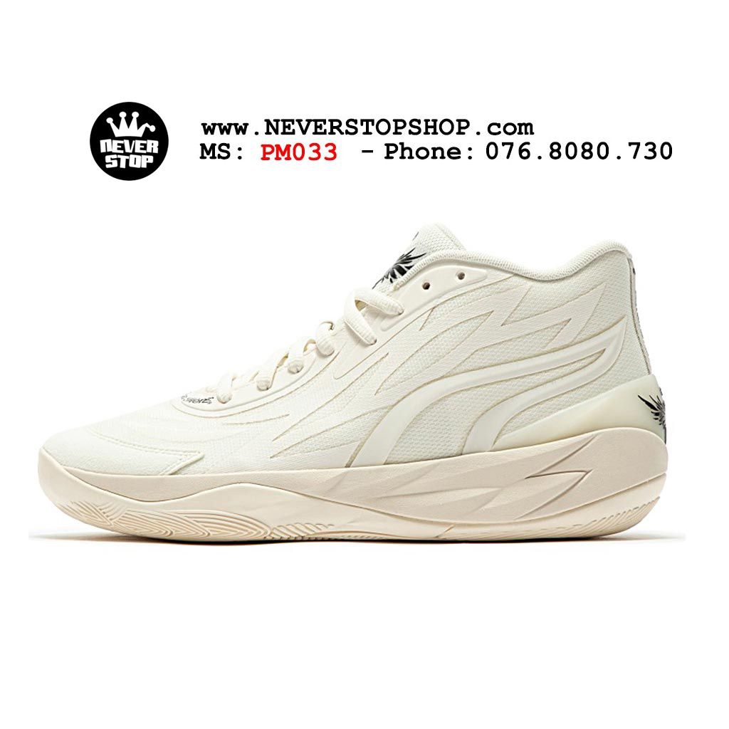 Giày bóng rổ PM MB 02 WHISPERS trắng cực đẹp, bản đẹp chất lượng cao nhất giá rẻ  | NeverStopShop.com