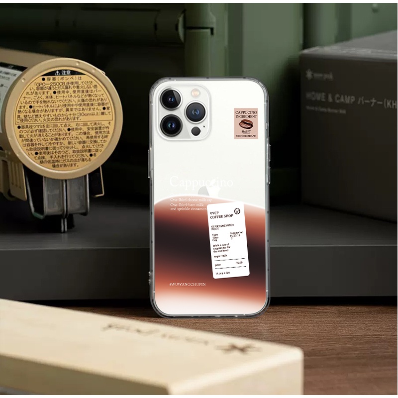 Ốp Điện Thoại Silicon tpu Mềm Hình Máy Pha Cà Phê Cho iphone 15 14 15 13 12 11 pro max 13 mini 14 15plus x xs xr xsnax 6 8 7 plus se2020