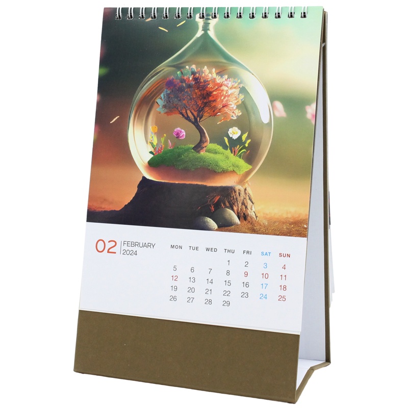 Lịch Bàn Chữ A 2024 - Fabico-XNI24 - Hình Rồng Con