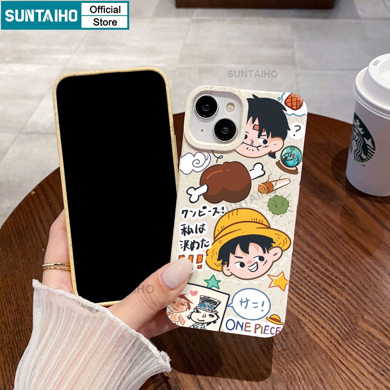 Suntaiho ốp lưng iphone Ốp Điện Thoại tpu silicon Mềm Họa Tiết anime Nhật Bản Cho iphone 15 14 12 13 11 pro max ip 7 8 plus x xs xr xs max