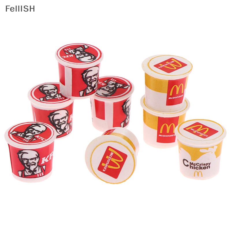 Set 5 Mô Hình Thức Ăn Nhanh mini kfc family Tỉ Lệ 1 / 12 439br
