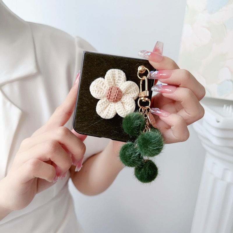 Bao Da Điện Thoại Họa Tiết Hoa Hướng Dương Cho samsung galaxy z flip 3 / 4 / 5 flip5 flip4 flip3 5g Ốp