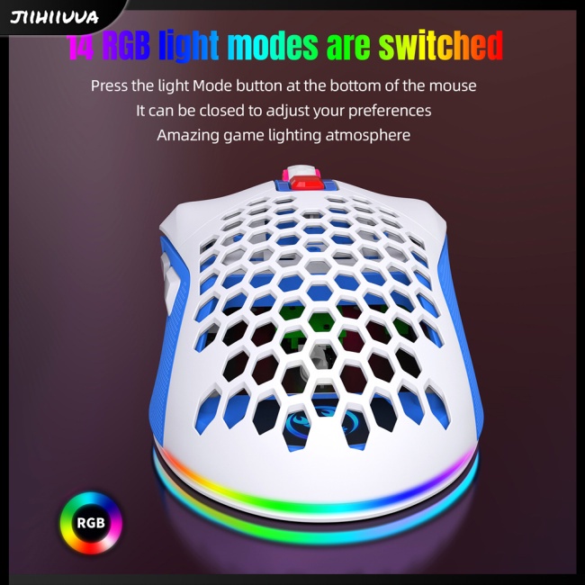 Chuột gaming jl- x300 ergonomic 7200dpi 12 rgb Có Dây Và Đèn Led Dùng Để Chơi Game