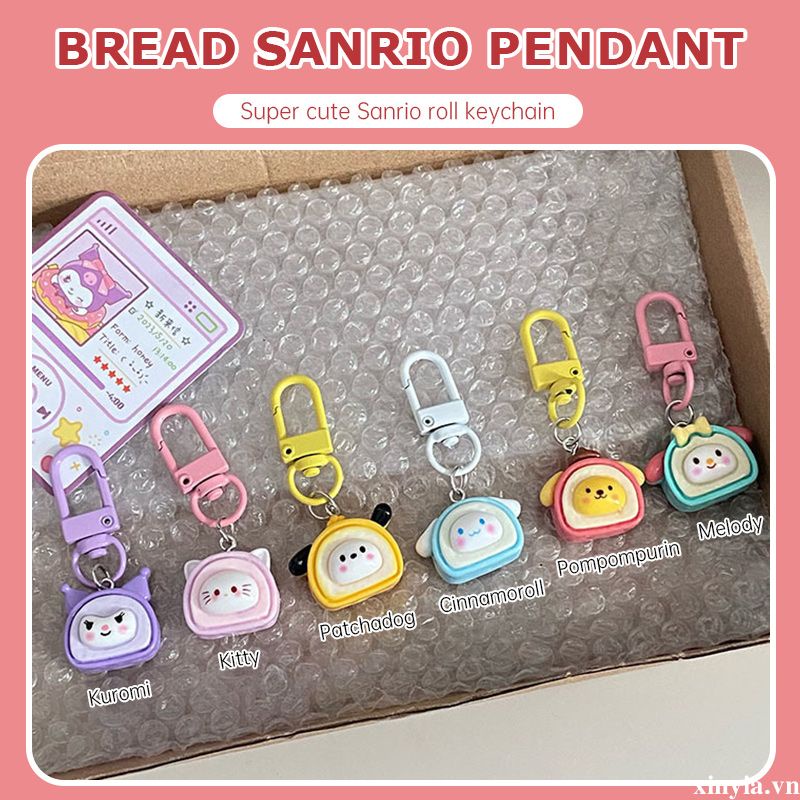 🌺🌺SANRIO Móc Khóa Hình Búp Bê Hoạt Hình kuromi melody cinnamoroll pochacco Dễ Thương Mới
