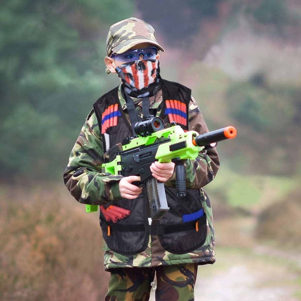 KIDS TACTICAL OUTDOOR VEST HOLDER KIT CHILDREN GAME GUNS ACCESSORIES TOYS FOR NERF N-STRIKE ELITE SERIES BOYS GIFTS TOY