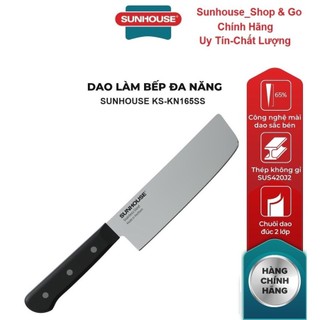 Dao thái sunhouse ks-kn165ss, thép sus420j2 không gỉ cao cấp_hàng chính hãng